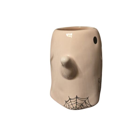 Rae Dunn Pink Ghost "BOO!" Halloween Mug NWT - Picture 2 of 3